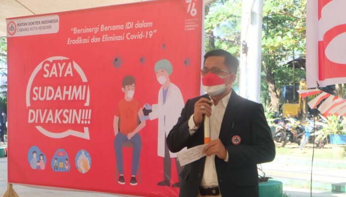 Sambut HUT RI ke-76, IDI Kendari Gelar Vaksinasi dan Edukasi Masyarakat