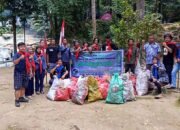 Organisasi Mapala Tropis Lakukan Aksi Bersih-Bersih di Kawasan Wisata Air Terjun Moramo