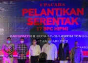17 Pengurus BPC HIPMI Sultra Dilantik, Ali Mazi: Kita Harus Bangga Jadi Anak Daerah