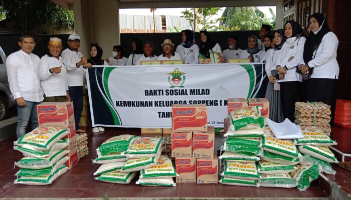 Milad Ke-1, Kerukunan Keluarga Soppeng Sultra Gelar Bakti Sosial dan Zikir Akbar