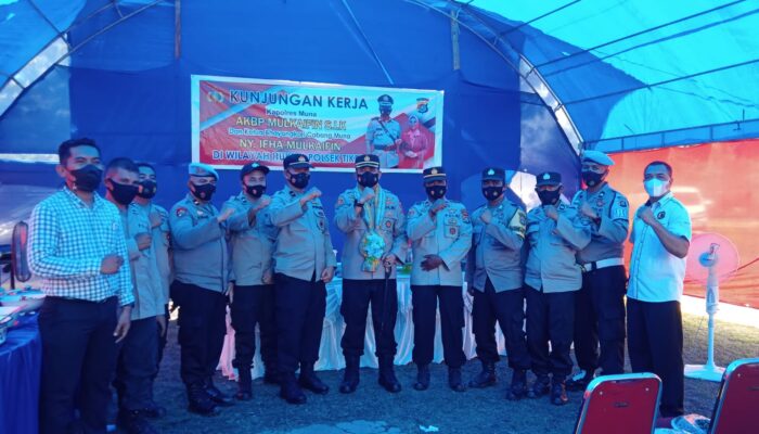 Kunker ke Mubar, Kapolres Muna Sikapi Keadaan Kantor Polsek