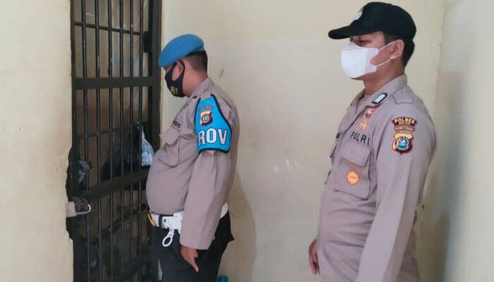 Propam Polres Baubau Cek Ruang Tahanan