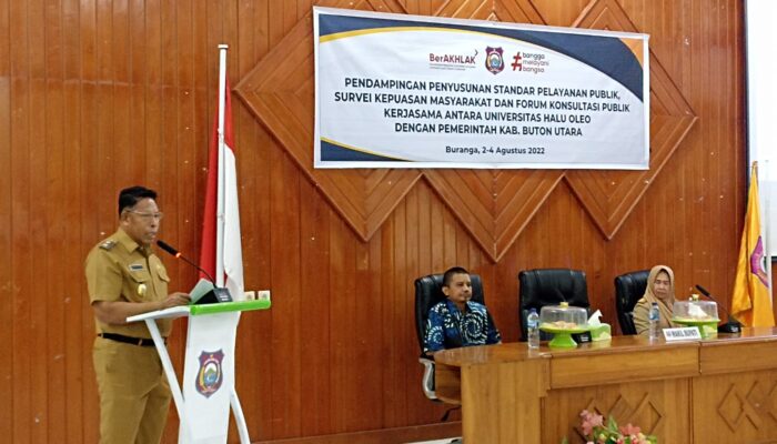 Wabup Ahali Beber Hasil Penilaian Kepatuhan Standar Pelayanan Publik Pemkab Buton Utara
