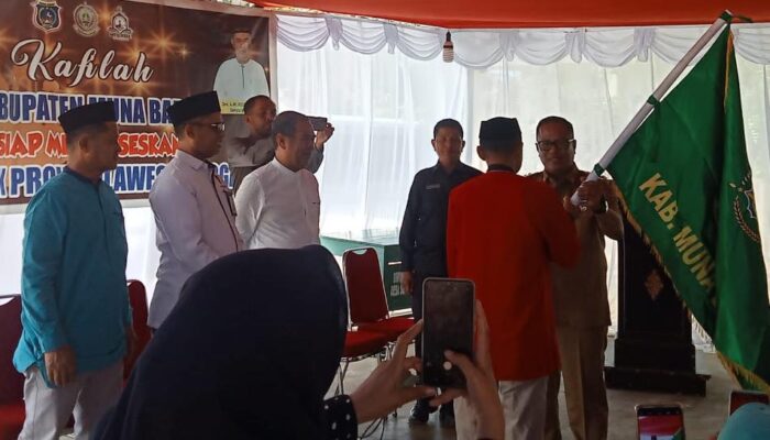50 Peserta Kafilah Muna Barat Berlaga di MTQ XXIX Tingkat Provinsi