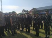 Sambut Kedatangan Presiden, TNI/Polri Gelar Pasukan