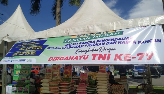 Disketapang Sulawesi Tenggara Buka Bazar Pangan Murah Tekan Laju Inflasi