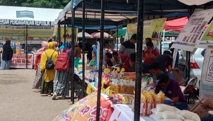 Warga Antusias Sambut Bazar Pangan Murah Kota Kendari