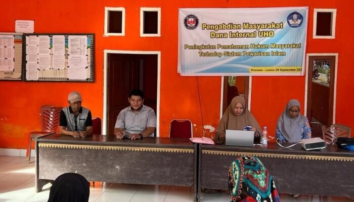 Tim Pengabdian Masyarakat Fakultas Hukum UHO Gelar Penyuluhan Pewarisan Islam