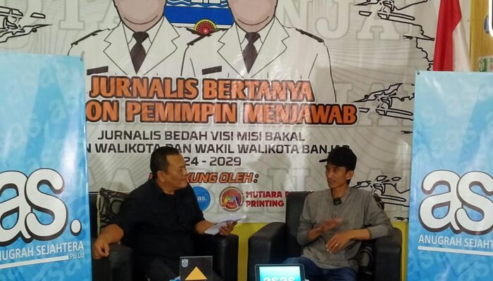 Jurnalis Kota Banjar Bedah Visi Misi Bakal Calon Wali Kota dan Wakil Wali Kota