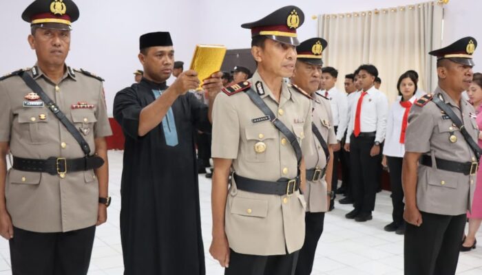 Rotasi Jabatan di Polres Buton, Kabag SDM dan Kapolsek Pasarwajo Berganti