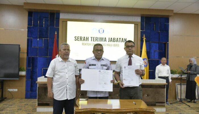 Prof Armid Resmi Nahkodai UHO, Siap Umumkan Kabinet Baru