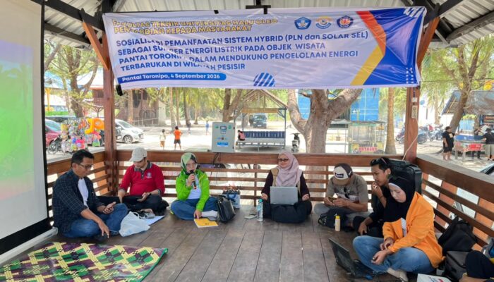 FT UHO Kenalkan Sistem Hybrid PLN-Solar Sel di Pantai Toronipa Konawe, Dorong Wisata Berbasis Energi Bersih